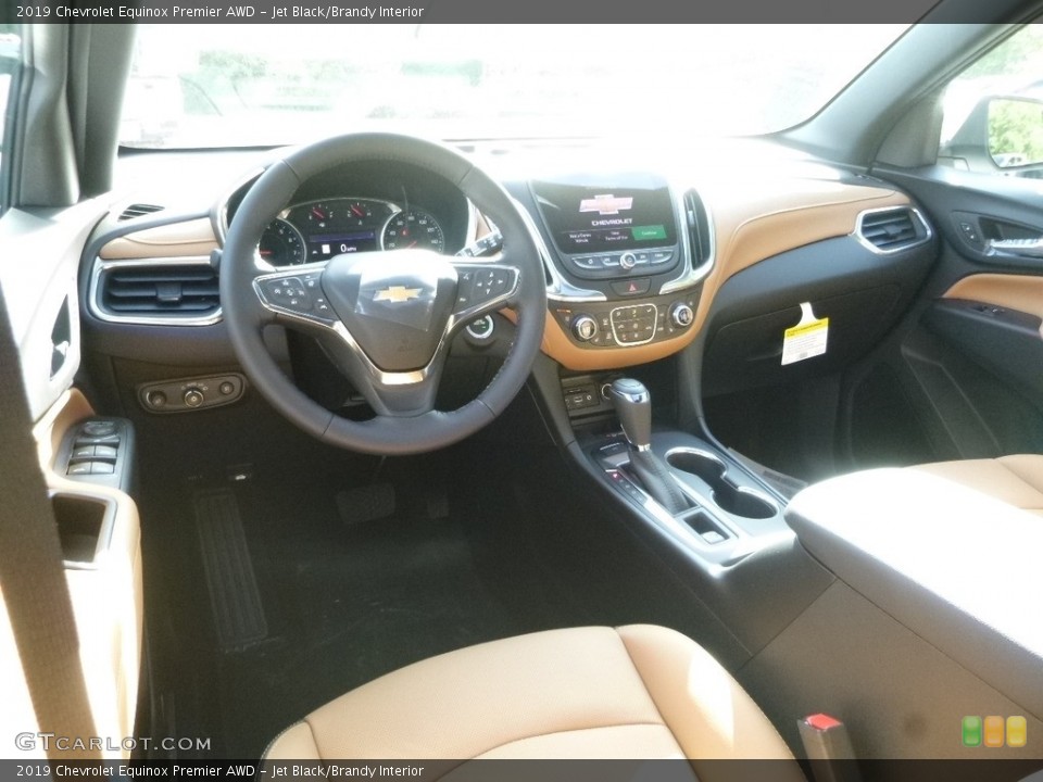 Jet Black/Brandy Interior Photo for the 2019 Chevrolet Equinox Premier AWD #128015875