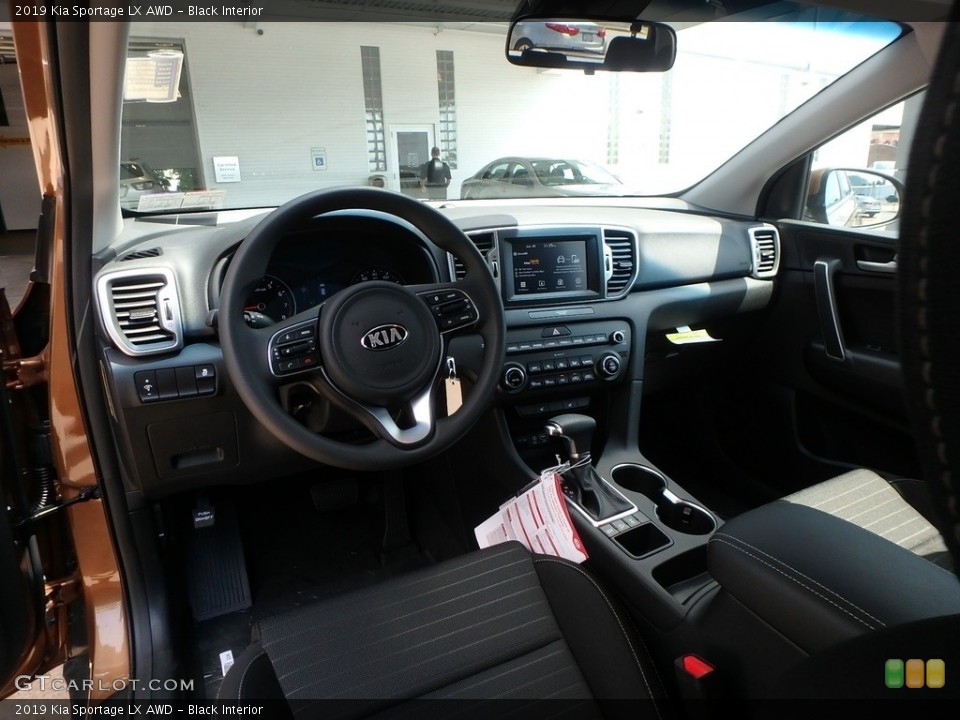 Black Interior Front Seat for the 2019 Kia Sportage LX AWD #128020234