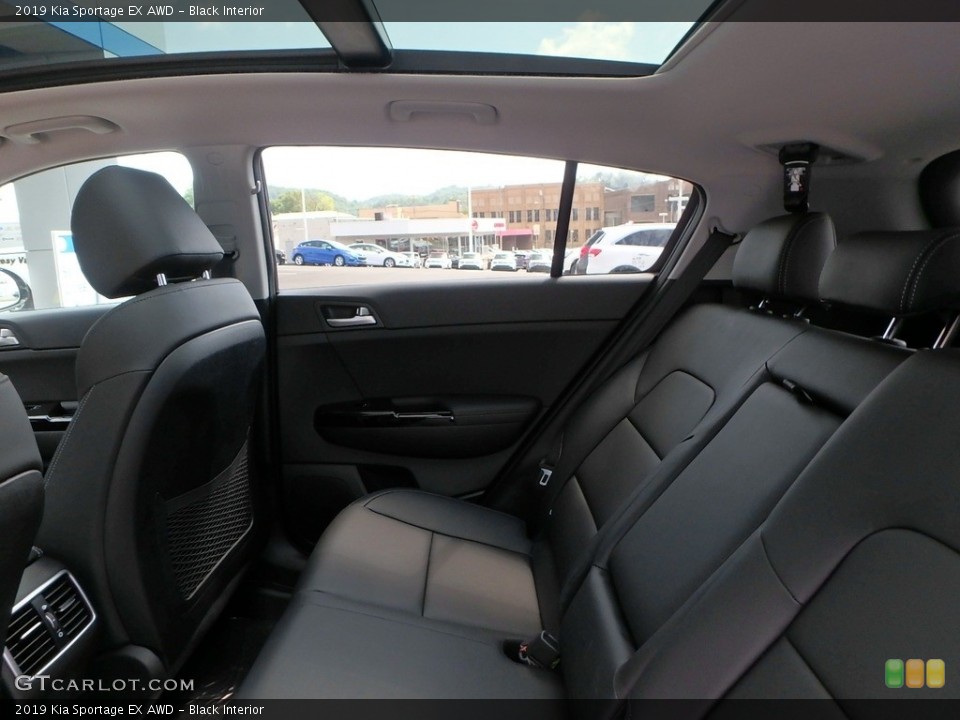 Black Interior Rear Seat for the 2019 Kia Sportage EX AWD #128022215