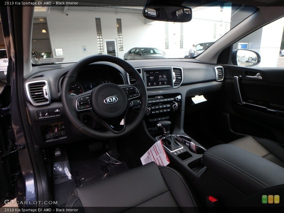 Black Interior Front Seat for the 2019 Kia Sportage EX AWD #128022244