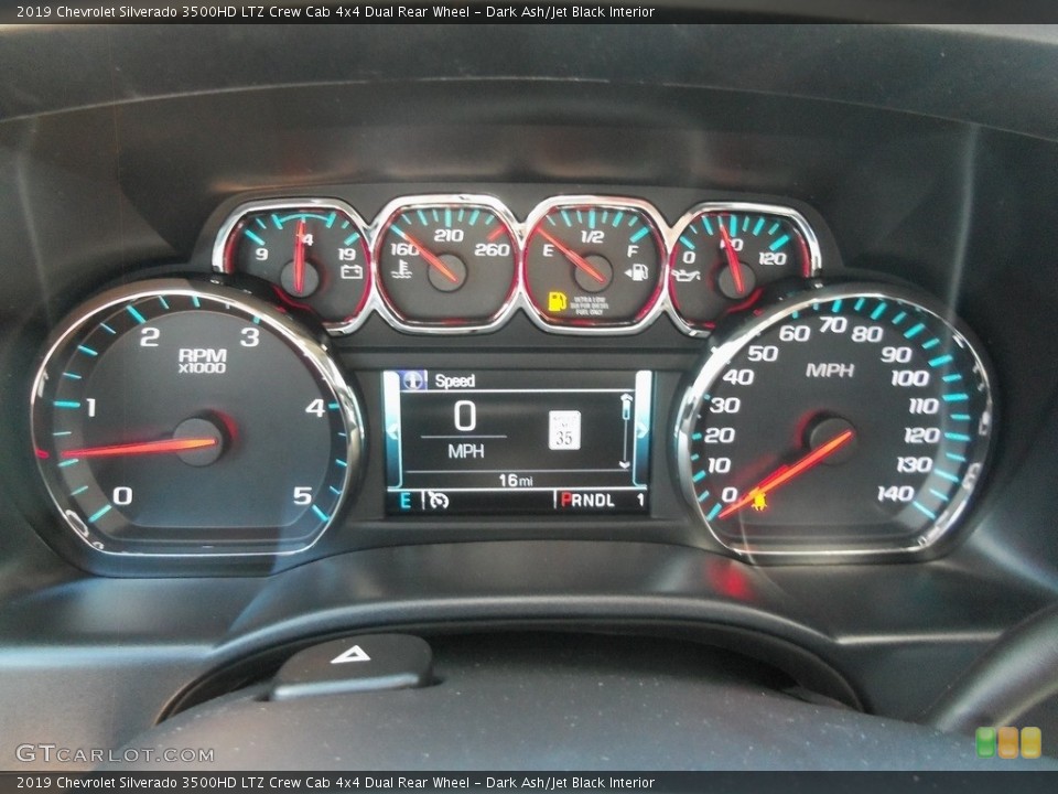 Dark Ash/Jet Black Interior Gauges for the 2019 Chevrolet Silverado 3500HD LTZ Crew Cab 4x4 Dual Rear Wheel #128029298