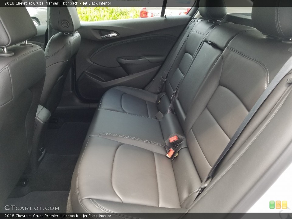 Jet Black Interior Rear Seat for the 2018 Chevrolet Cruze Premier Hatchback #128030846