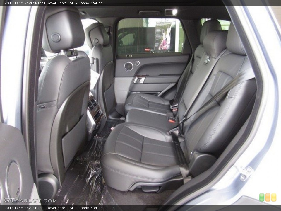 Ebony Interior Rear Seat for the 2018 Land Rover Range Rover Sport HSE #128035454