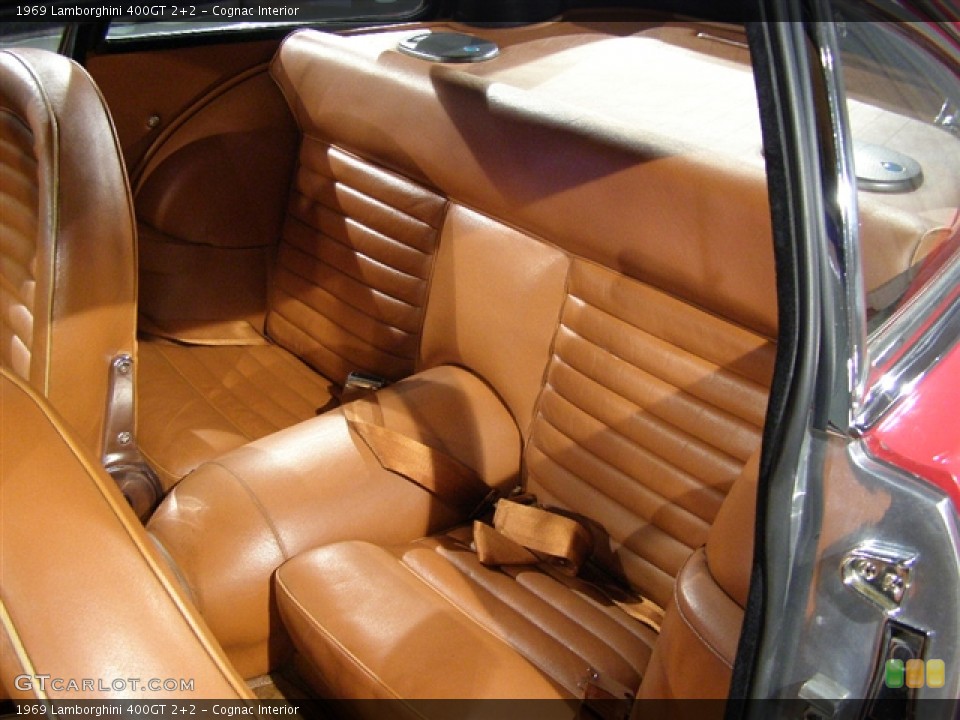 Cognac Interior Photo for the 1969 Lamborghini 400GT 2+2 #128038