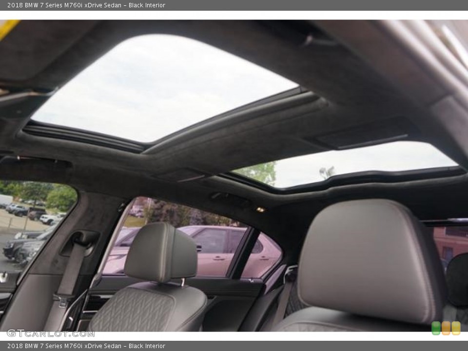 Black Interior Sunroof for the 2018 BMW 7 Series M760i xDrive Sedan #128038003