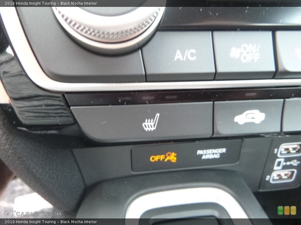 Black Mocha Interior Controls for the 2019 Honda Insight Touring #128044219