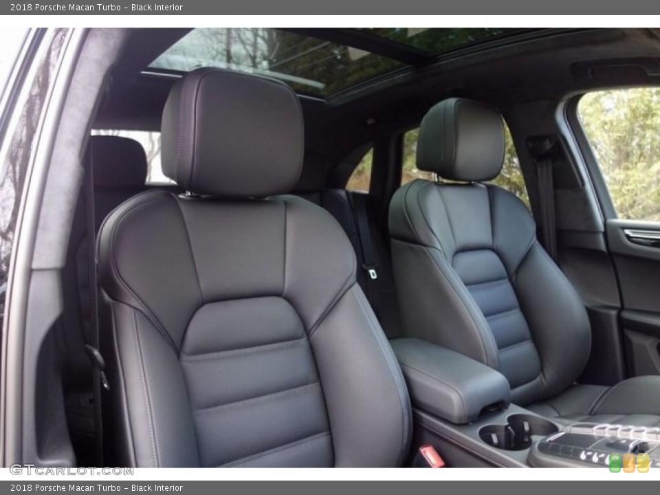 Black Interior Front Seat for the 2018 Porsche Macan Turbo #128054135