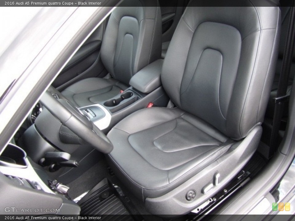 Black Interior Front Seat for the 2016 Audi A5 Premium quattro Coupe #128056244