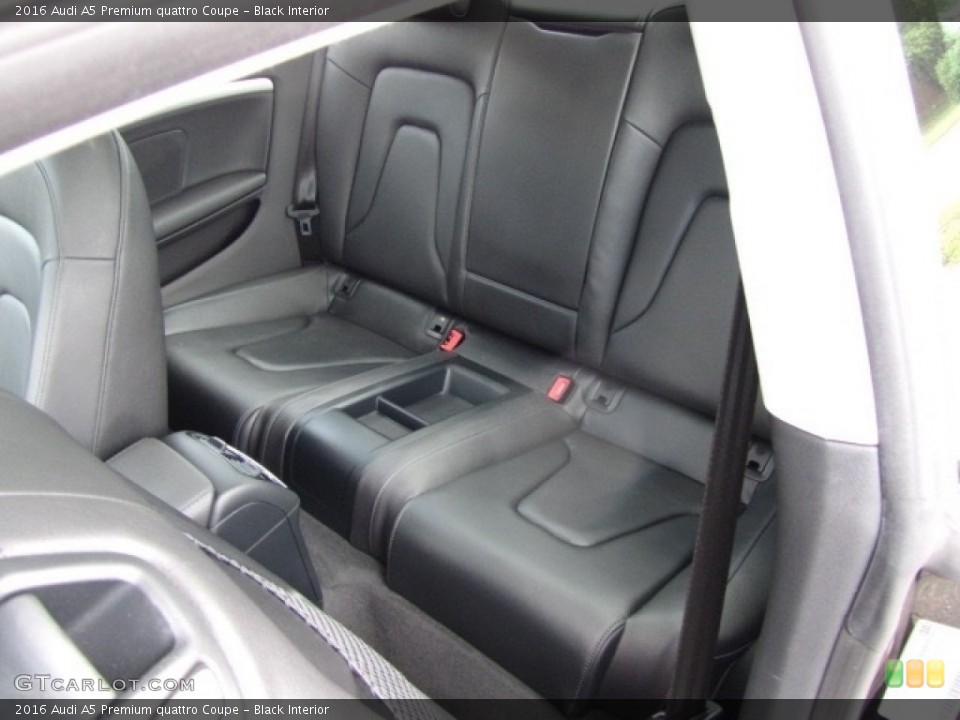 Black Interior Rear Seat for the 2016 Audi A5 Premium quattro Coupe #128056262