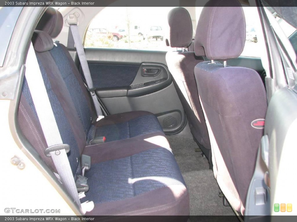 Black Interior Rear Seat for the 2003 Subaru Impreza WRX Wagon #1280579