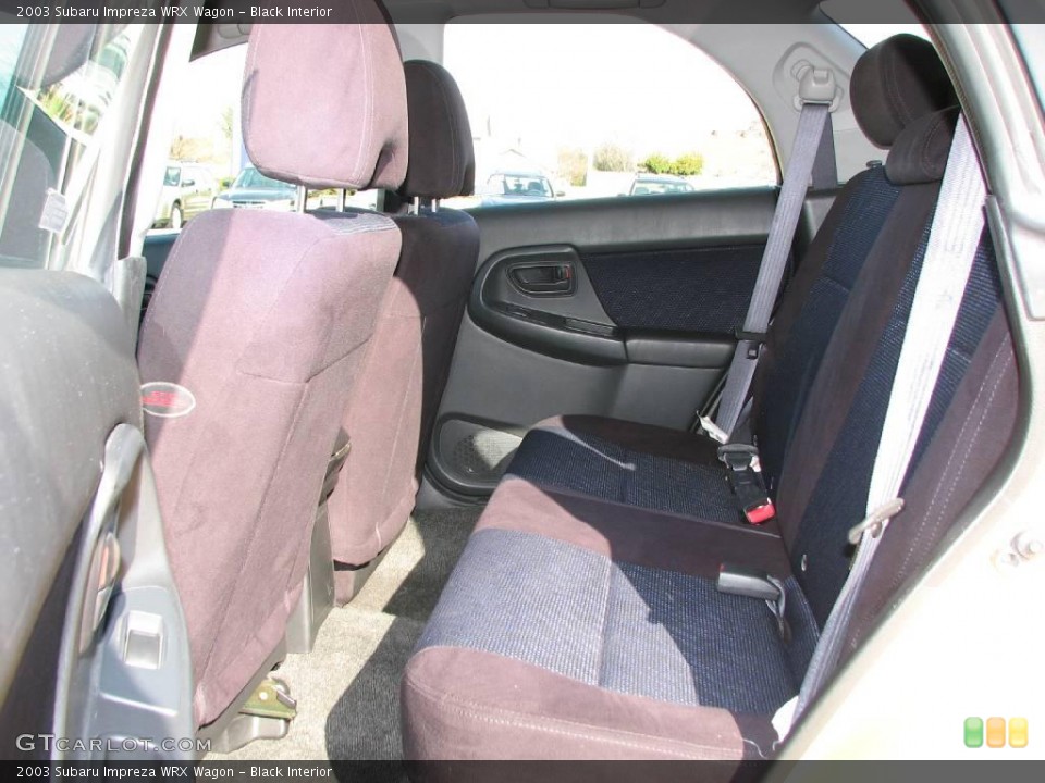 Black Interior Rear Seat for the 2003 Subaru Impreza WRX Wagon #1280584