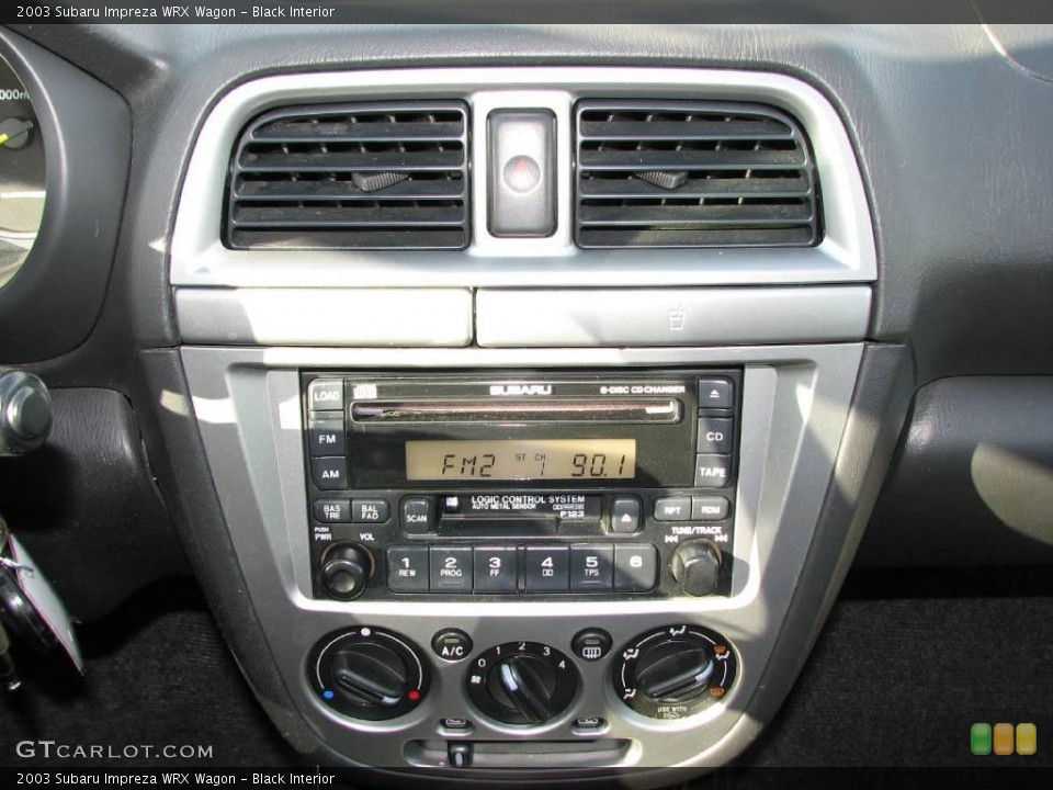 Black Interior Controls for the 2003 Subaru Impreza WRX Wagon #1280604