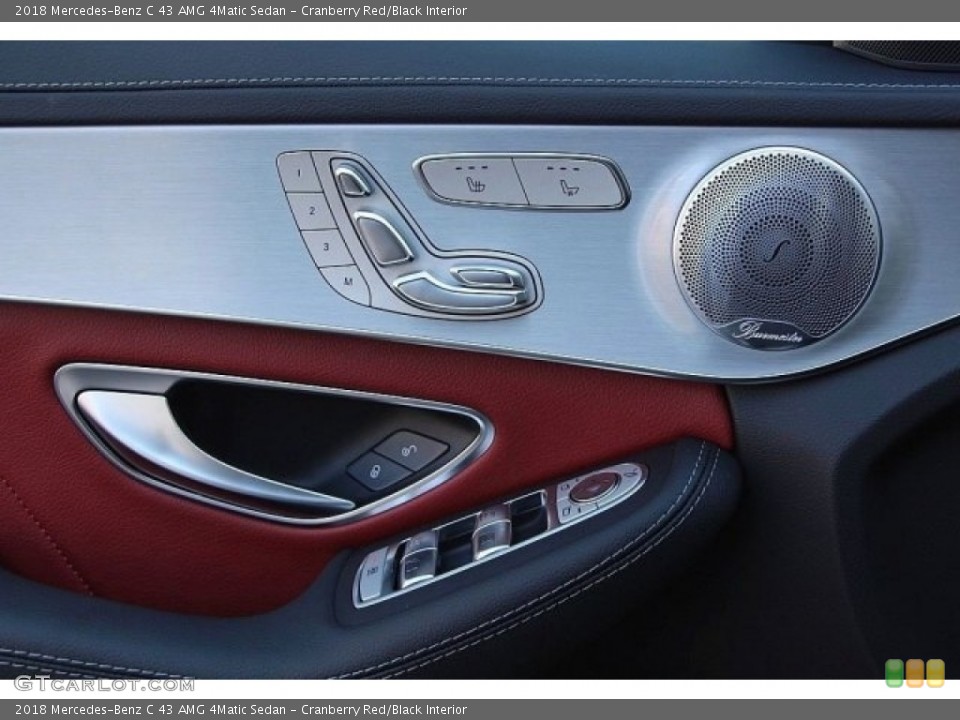 Cranberry Red/Black Interior Door Panel for the 2018 Mercedes-Benz C 43 AMG 4Matic Sedan #128063339