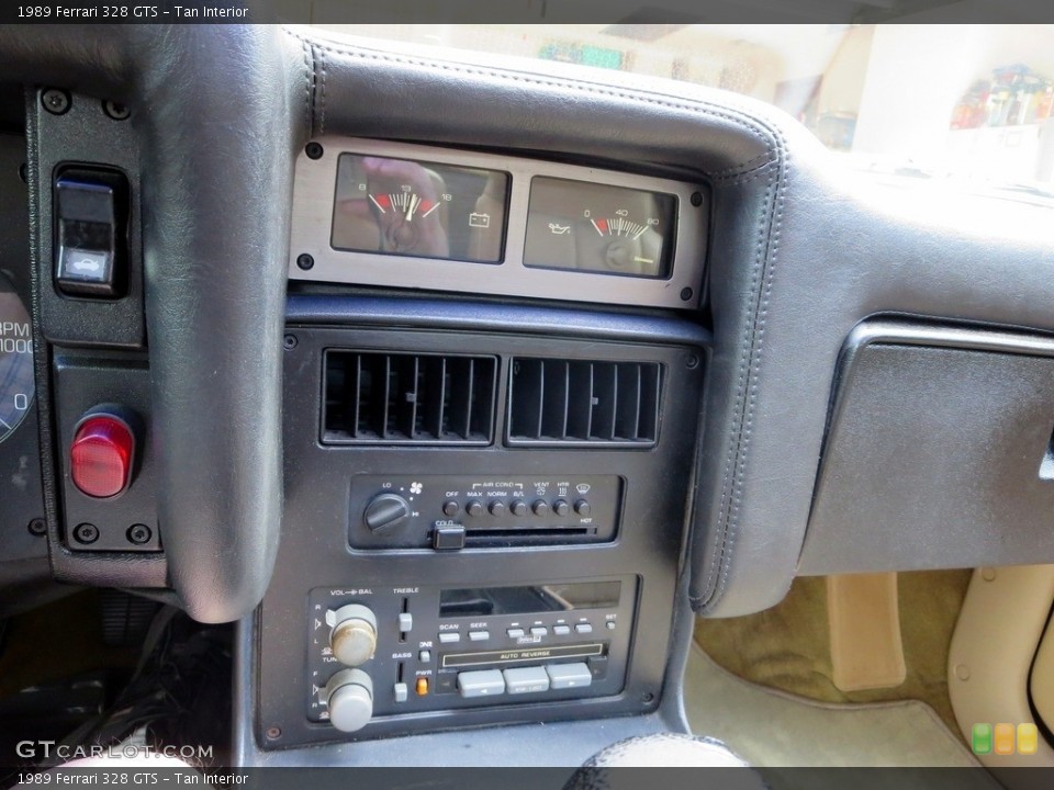 Tan Interior Controls for the 1989 Ferrari 328 GTS #128074262