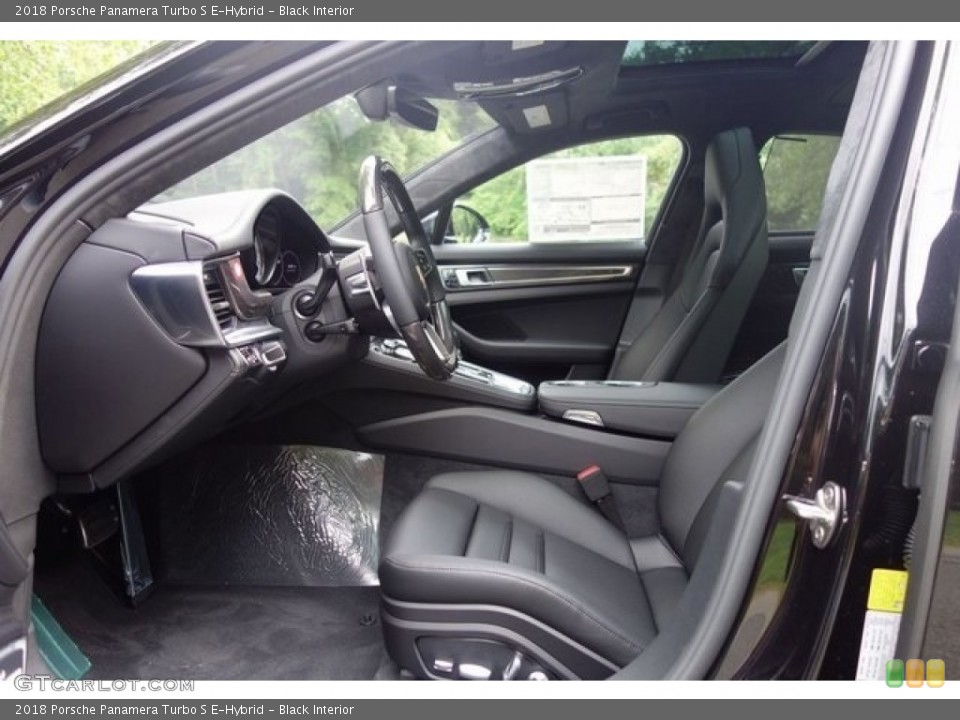 Black Interior Front Seat for the 2018 Porsche Panamera Turbo S E-Hybrid #128081674