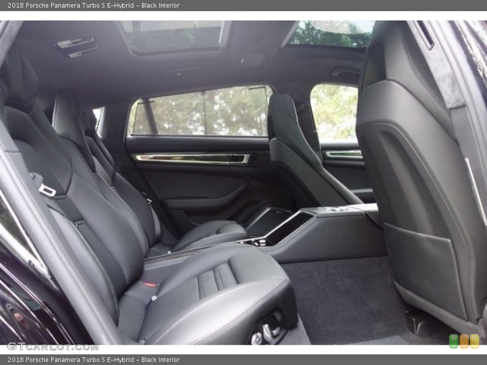 Black Interior Rear Seat for the 2018 Porsche Panamera Turbo S E-Hybrid #128081899