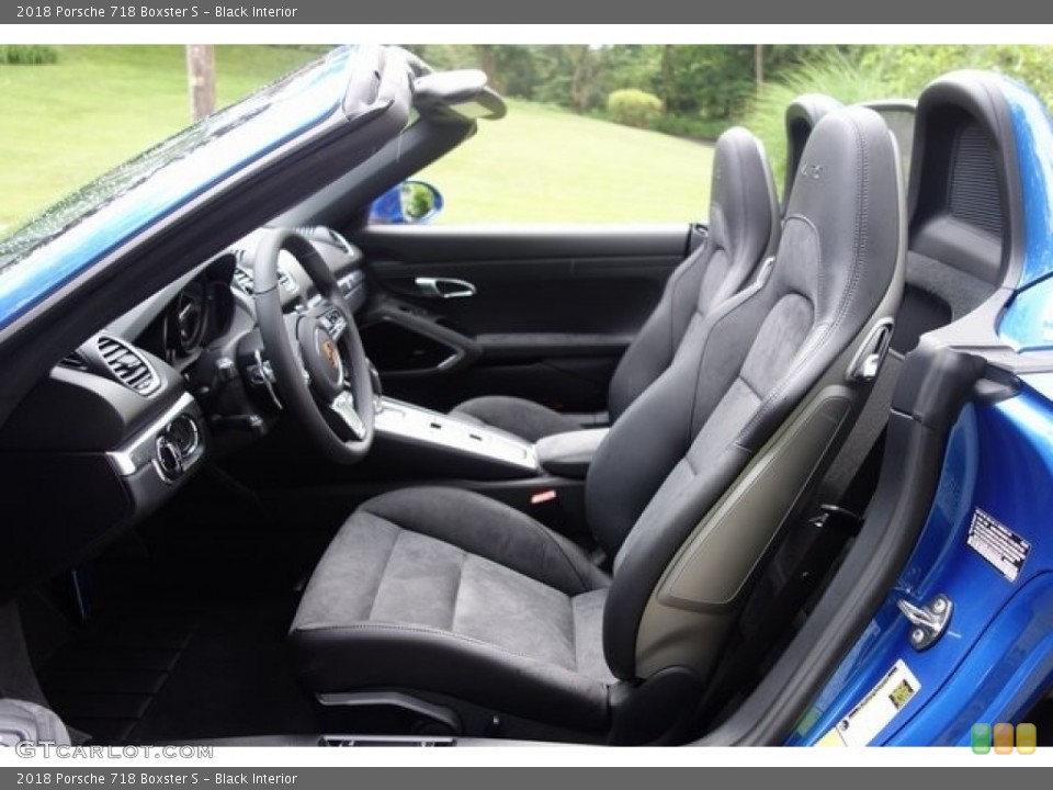 Black Interior Front Seat for the 2018 Porsche 718 Boxster S #128082589