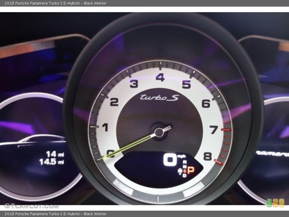 Black Interior Gauges for the 2018 Porsche Panamera Turbo S E-Hybrid #128082826