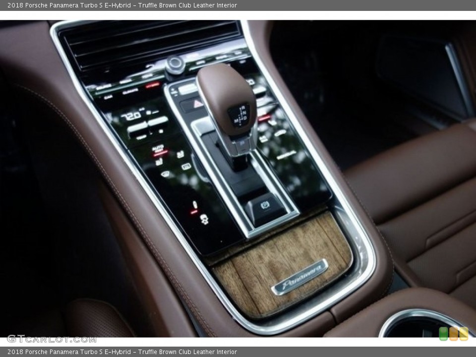 Truffle Brown Club Leather Interior Transmission for the 2018 Porsche Panamera Turbo S E-Hybrid #128083456