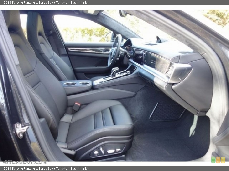 Black Interior Front Seat for the 2018 Porsche Panamera Turbo Sport Turismo #128083840
