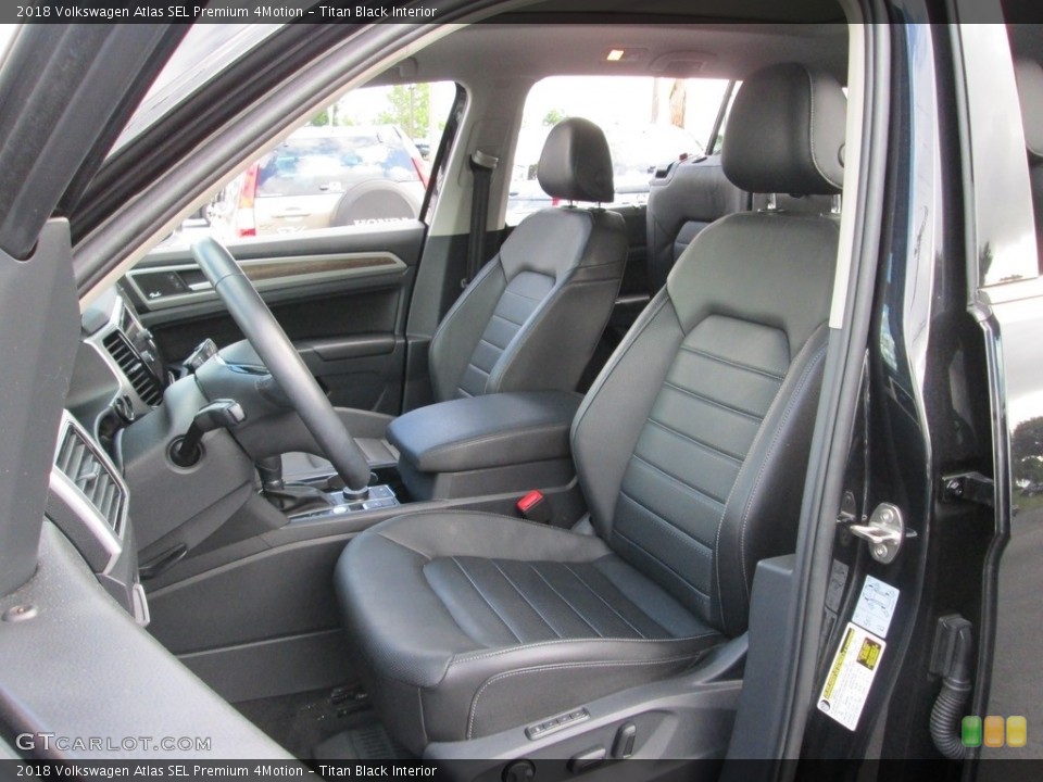 Titan Black Interior Front Seat for the 2018 Volkswagen Atlas SEL Premium 4Motion #128092028