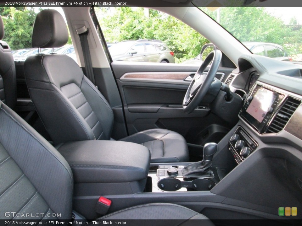 Titan Black Interior Front Seat for the 2018 Volkswagen Atlas SEL Premium 4Motion #128092055