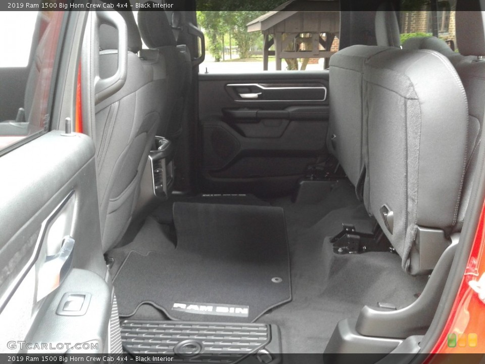 Black Interior Rear Seat for the 2019 Ram 1500 Big Horn Crew Cab 4x4 #128096819