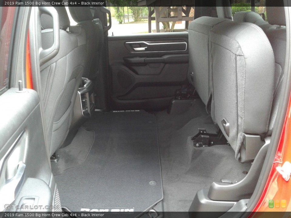 Black Interior Rear Seat for the 2019 Ram 1500 Big Horn Crew Cab 4x4 #128096846