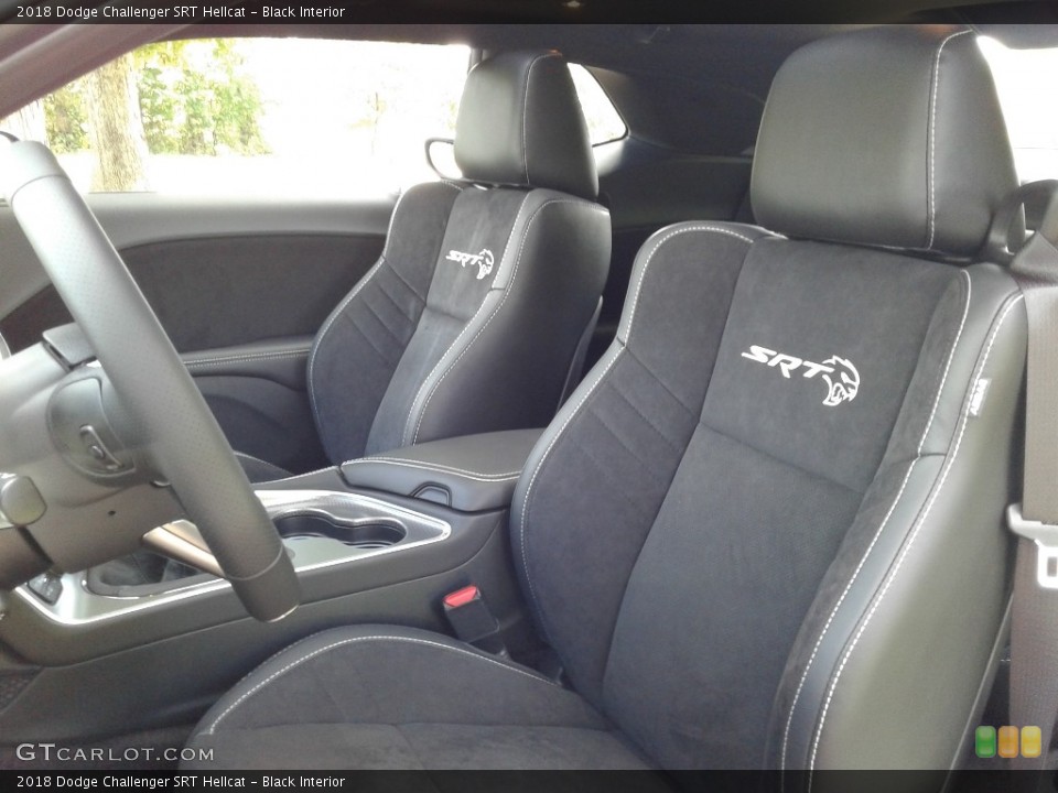 Black Interior Front Seat for the 2018 Dodge Challenger SRT Hellcat #128099675