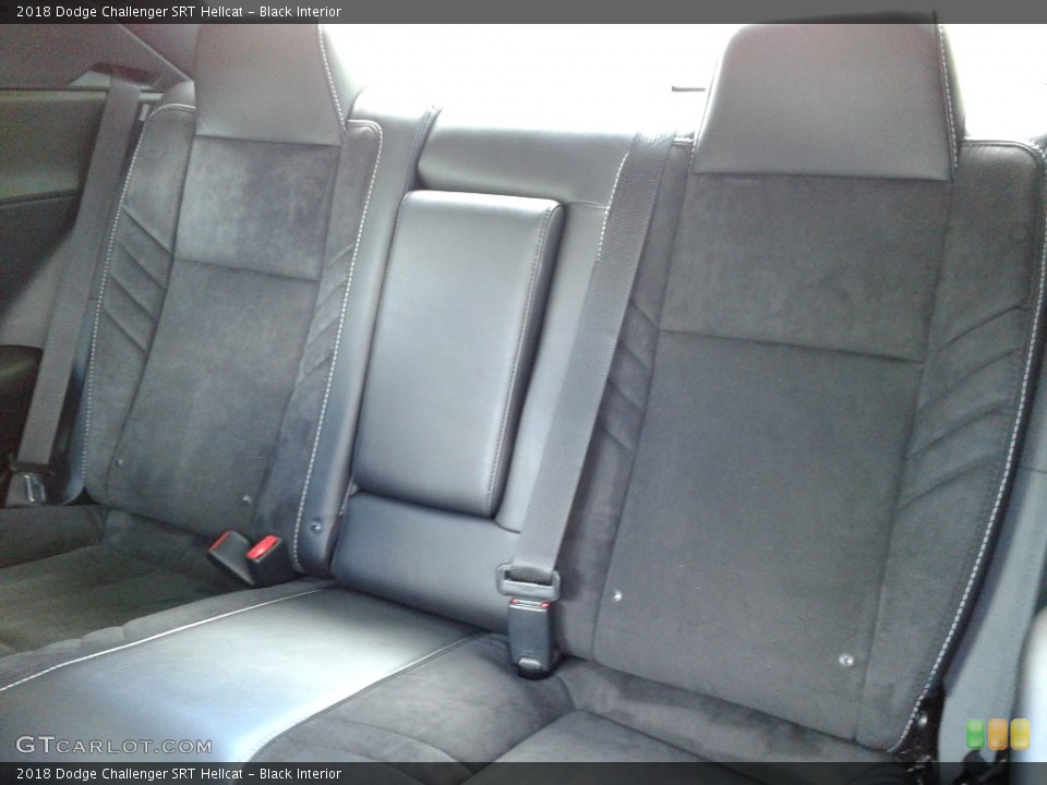 Black Interior Rear Seat for the 2018 Dodge Challenger SRT Hellcat #128099730