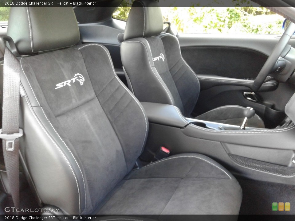 Black Interior Front Seat for the 2018 Dodge Challenger SRT Hellcat #128099831