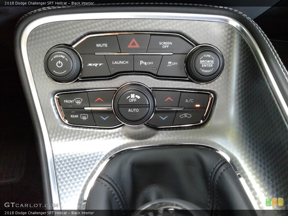 Black Interior Controls for the 2018 Dodge Challenger SRT Hellcat #128100233