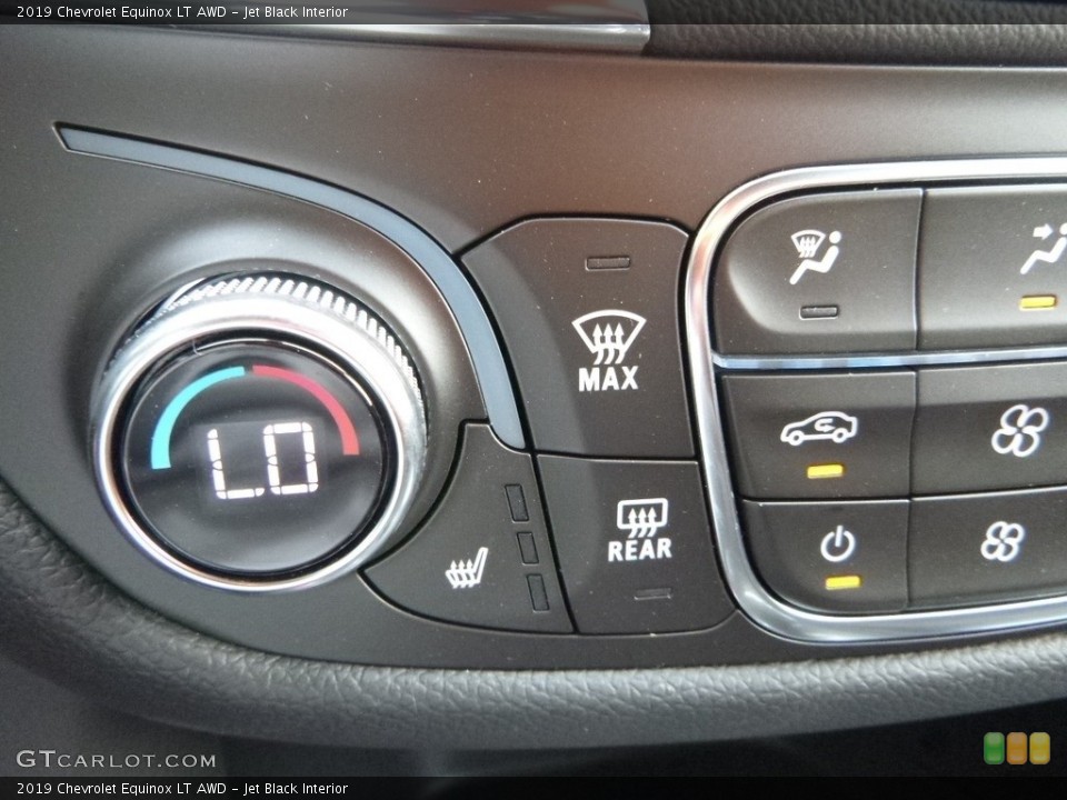 Jet Black Interior Controls for the 2019 Chevrolet Equinox LT AWD #128110658