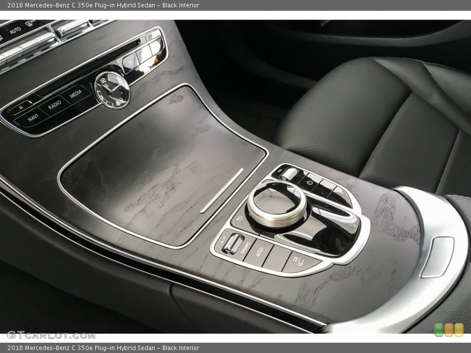 Black Interior Controls for the 2018 Mercedes-Benz C 350e Plug-in Hybrid Sedan #128120329