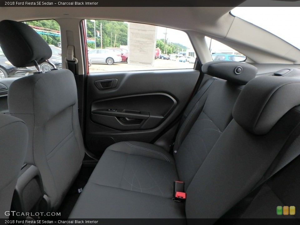 Charcoal Black Interior Rear Seat for the 2018 Ford Fiesta SE Sedan #128136274