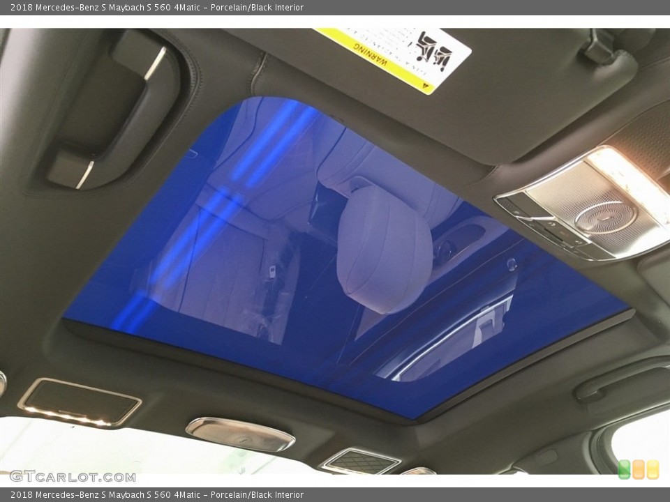Porcelain/Black Interior Sunroof for the 2018 Mercedes-Benz S Maybach S 560 4Matic #128139269