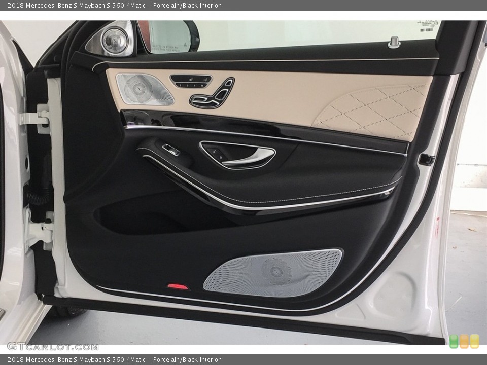 Porcelain/Black Interior Door Panel for the 2018 Mercedes-Benz S Maybach S 560 4Matic #128139325