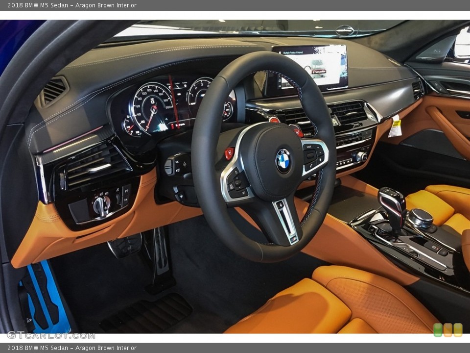 Aragon Brown Interior Dashboard for the 2018 BMW M5 Sedan #128142004