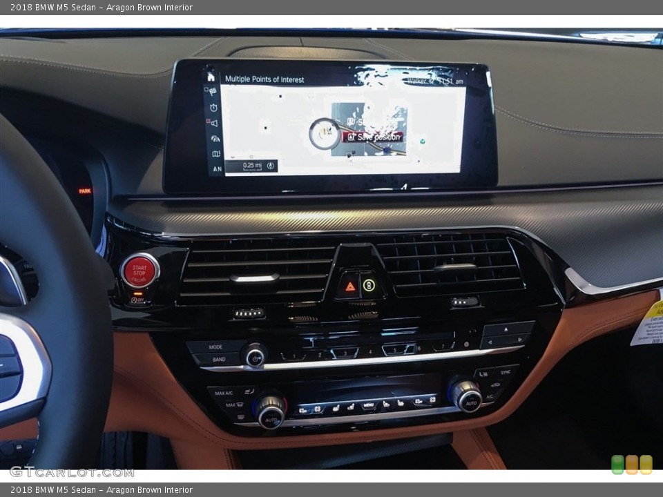 Aragon Brown Interior Controls for the 2018 BMW M5 Sedan #128142031