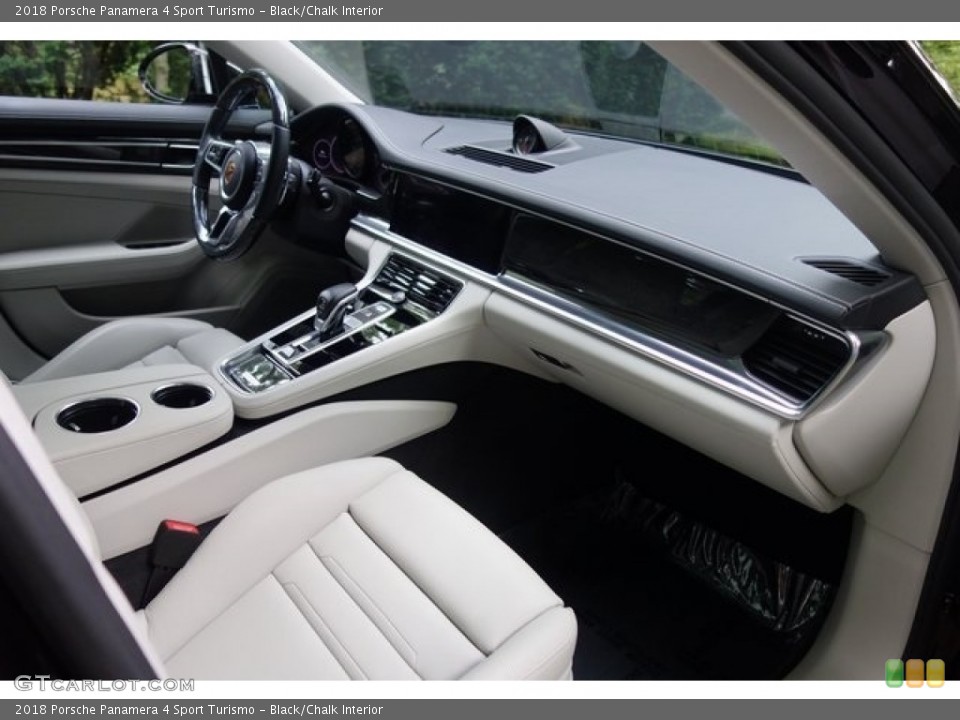 Black/Chalk Interior Dashboard for the 2018 Porsche Panamera 4 Sport Turismo #128145148