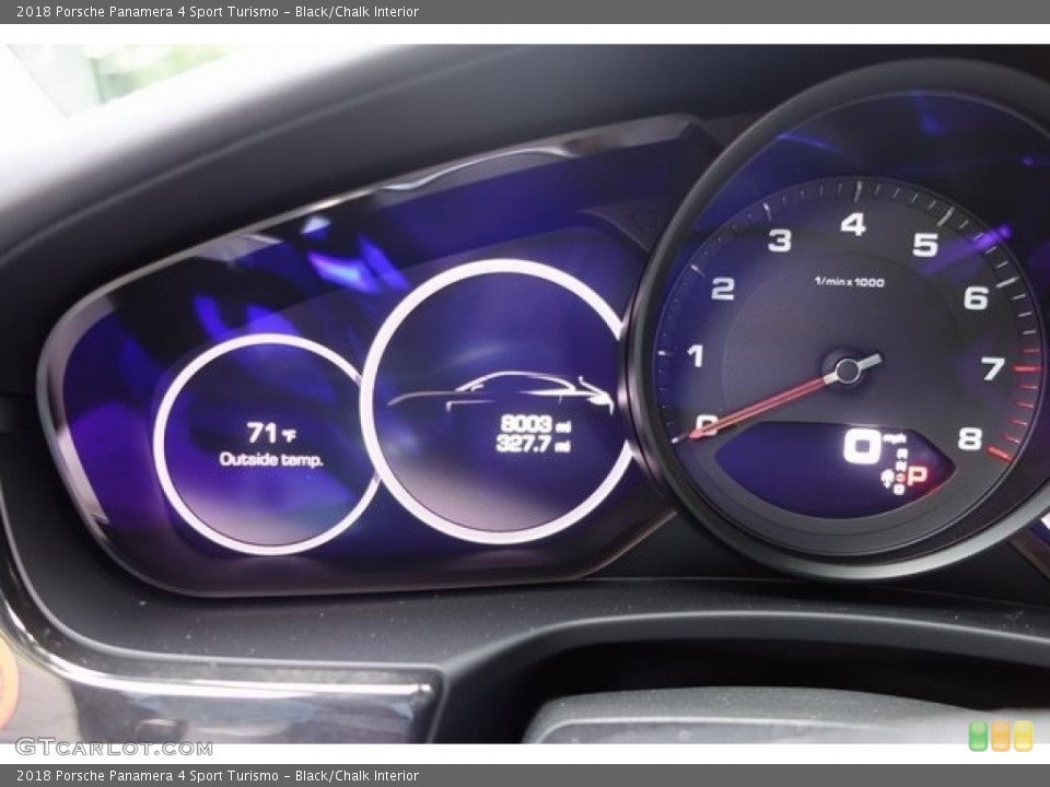 Black/Chalk Interior Gauges for the 2018 Porsche Panamera 4 Sport Turismo #128145232