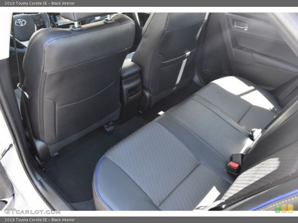 Black Interior Rear Seat for the 2019 Toyota Corolla SE #128158455