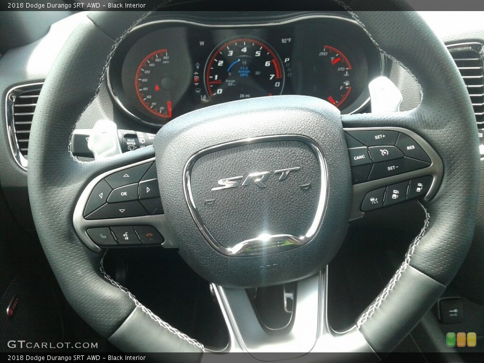 Black Interior Steering Wheel for the 2018 Dodge Durango SRT AWD #128159250