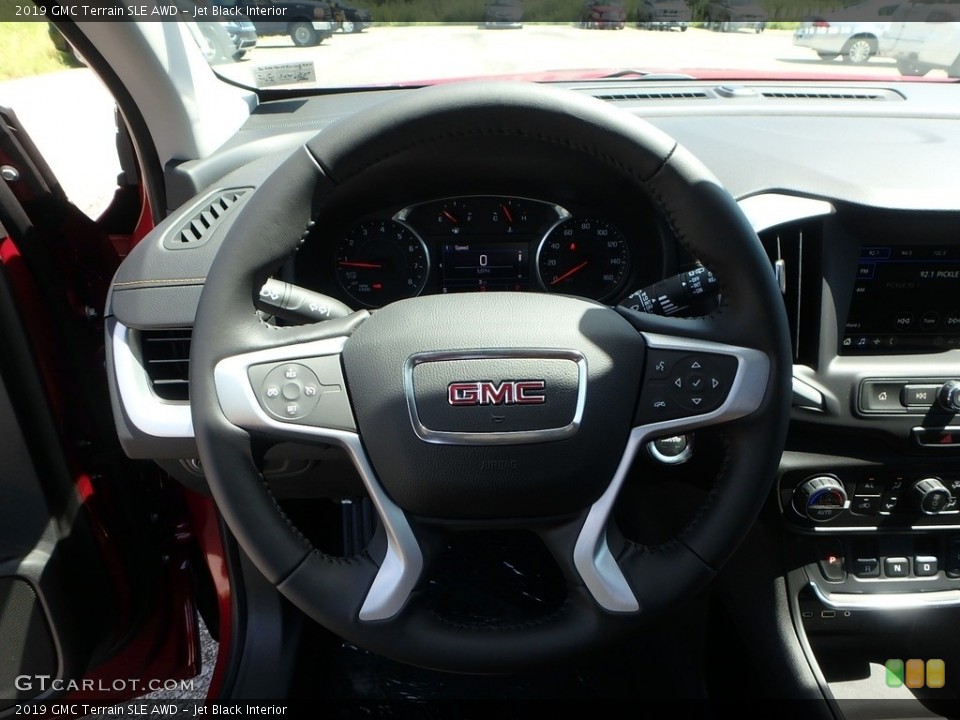 Jet Black Interior Steering Wheel for the 2019 GMC Terrain SLE AWD #128162784