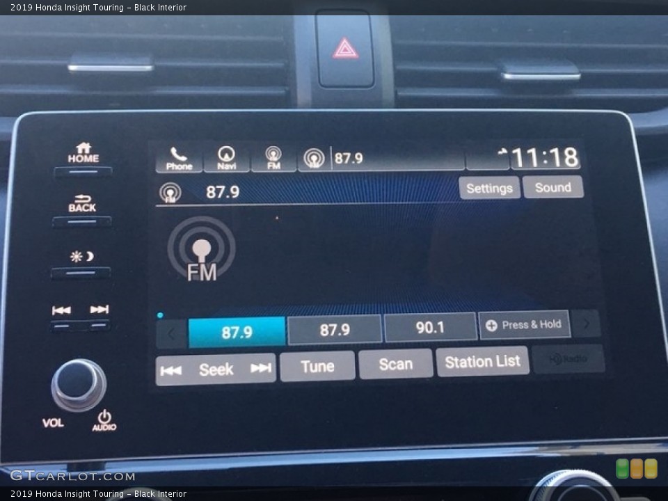 Black Interior Audio System for the 2019 Honda Insight Touring #128167686