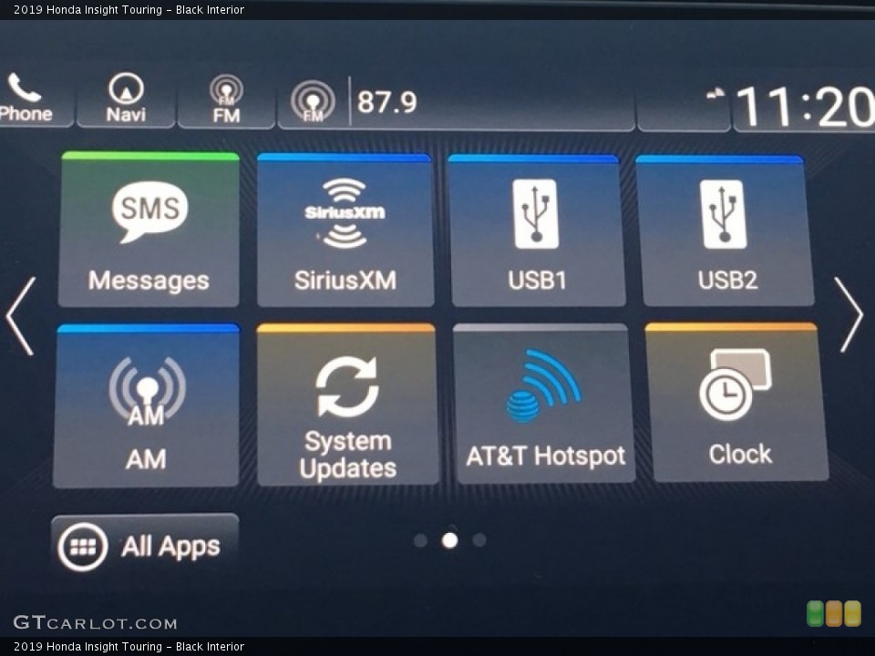 Black Interior Controls for the 2019 Honda Insight Touring #128167713