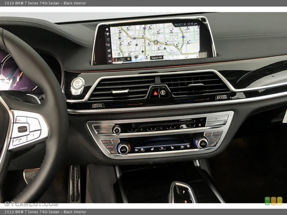 Black Interior Controls for the 2019 BMW 7 Series 740i Sedan #128180350