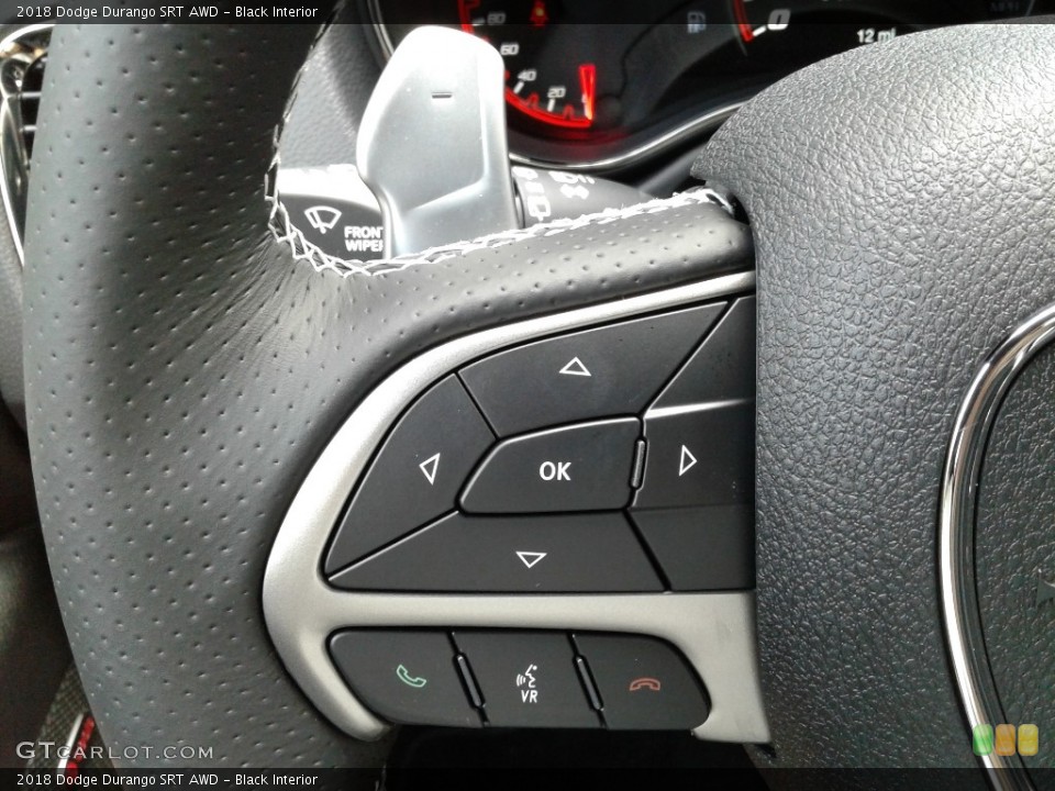 Black Interior Steering Wheel for the 2018 Dodge Durango SRT AWD #128191123