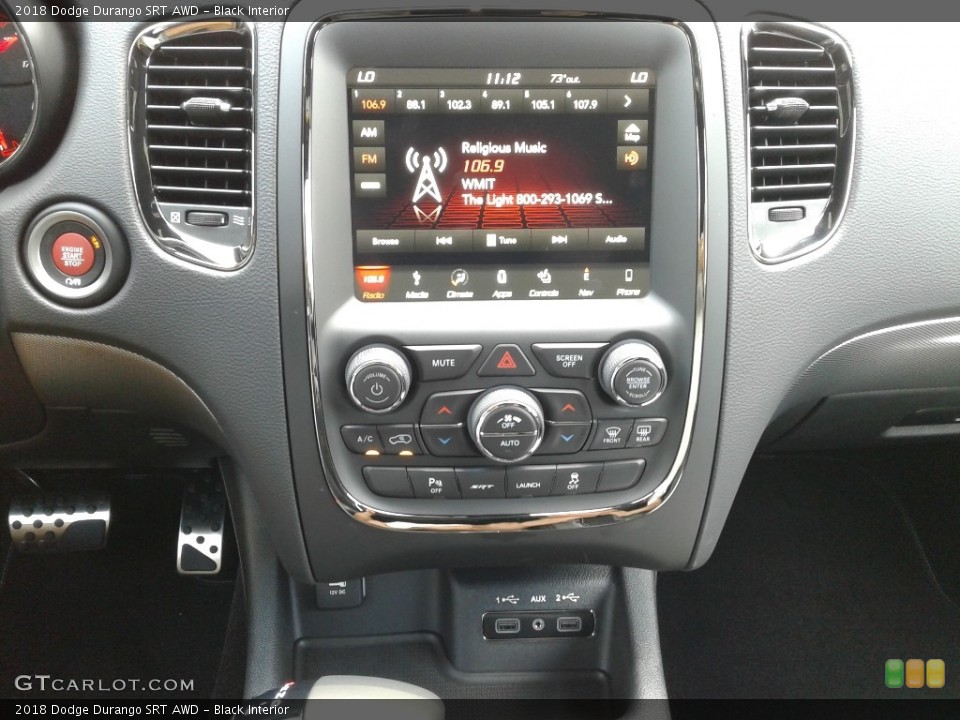 Black Interior Controls for the 2018 Dodge Durango SRT AWD #128191225