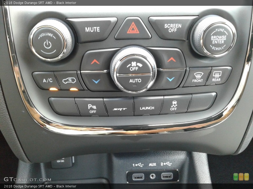 Black Interior Controls for the 2018 Dodge Durango SRT AWD #128191558